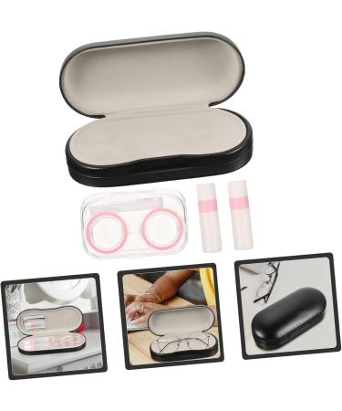 Buy HomsfoU Double-Layer Glasses Case - Travel Container for Contact Lenses Sunglasses & Eyeglasses - Pink 16x7x5.5cm - International Shipping Available - Buy Online on GoSupps.com