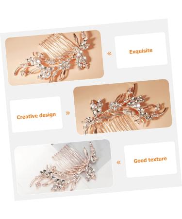 MAGICLULU Bridal Comb Wedding Hair Comb Bridal Rhinestone Hair Comb Crystal Hair Comb Bride Hair Comb Wedding Hair Accessory Bridal Hair Comb Bridesmaid Hair Comb - Buy Online on GoSupps.com