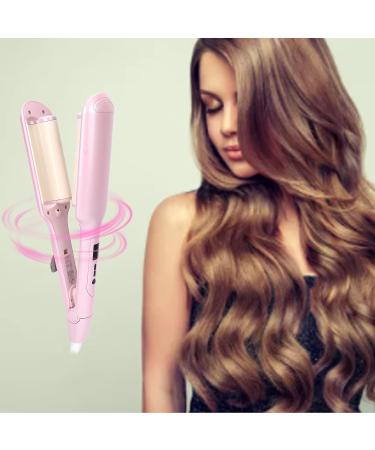 2 Barrel Hair Waver Does Not Hurt Hair Temperature Adjustable Portable Curlers Wand 360 Degree Rotation Hair Wavers for All Hair Types for Home (US Plug 110V) - Buy Online on GoSupps.com