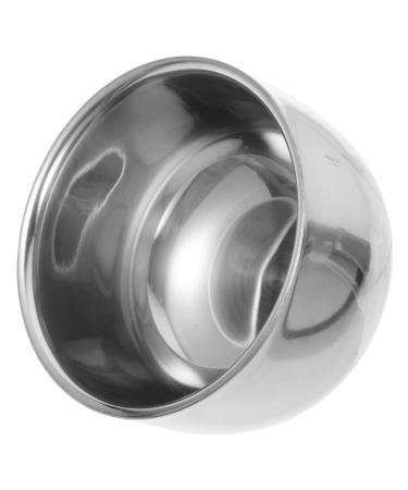 Moluckfu Bartbrush shell metal shaving cup of razor shell portable razor cup reusable shaving bowl men shave supply metal shaving shell shaving cup gift