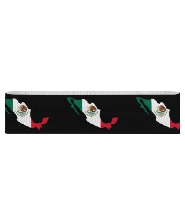 Mexico Flag Resistance Bands for Working Out Non-slip Legs Booty Yoga Straps Physical Therapy Aids