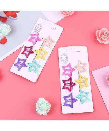 Lurrose 12Pcs Star Shape Hair Clips - Cute Hairpin Set for Toddler Girls - Buy Online on GoSupps.com
