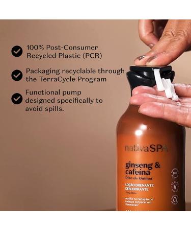 Nativa SPA Ginseng & Caffeine Toning Body Lotion - 13.5 Ounce - Moisturizer with Quinoa Drops for Hydration - Buy Online on GoSupps.com