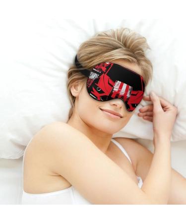 Shop Dirt Track Racing Car Soft Sleep Mask - Adjustable Eye Cover for Men & Women | Blocks Light for Better Sleep - Buy Online on GoSupps.com