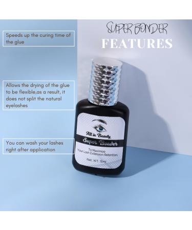 All in Beauty Eyelash Super Bonder - Ultimate Lash Retention Sealant for Professionals | 15ml Dropper Design for Mink & Cluster Extensions - Buy Online on GoSupps.com