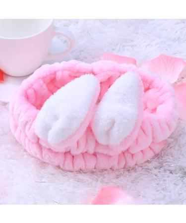 Beaupretty Bunny Ears Headband for Girls & Women - Dark Pink Makeup Hairband & Headdress - Buy Online on GoSupps.com