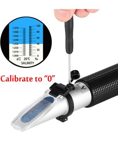 V RESOURCING Seawater Salinity Refractometer - Aquarium Hydrometer 0-100ppt & 1.000-1.070 Specific Gravity - Automatic Temperature Compensation - Buy Online on GoSupps.com