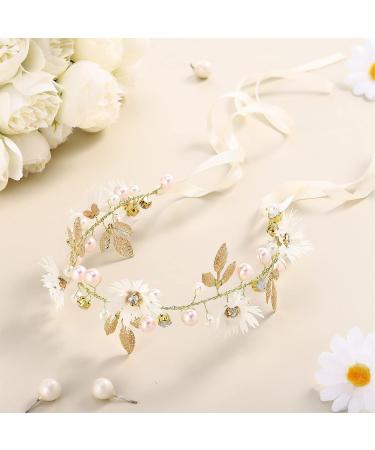Crystal Pearl Flower Girl Headpiece Set - Wedding Hair Vines & Accessories - Buy Online on GoSupps.com