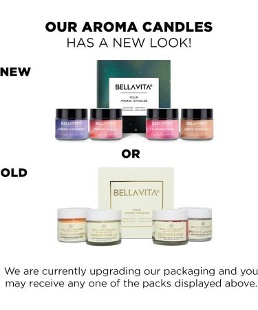 Aroma Candles Set of 4 - Vanilla Cinnamon Lavender & Rose | Scented Gift Candles | 60g Each | 15 Hours Burn Time | International Shipping Available - Buy Online on GoSupps.com