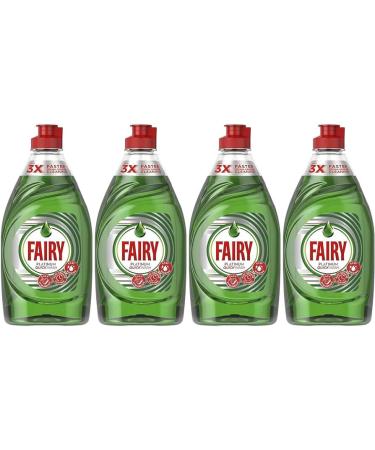 Bundle 4x383m Fairy Platinum Quickwash Washing Up Liquid Original (4 Pack)