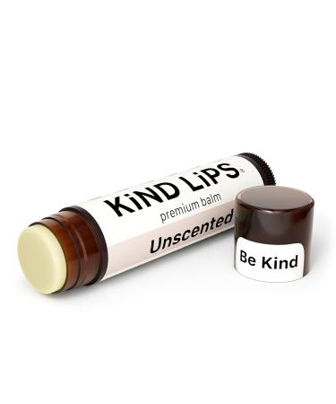 Kind Lips Unscented Organic Lip Balm Fragrance Free Unflavored Natural Moisturizing Lip Care 2 Pack Unscented 1 Count (Pack of 2) - Buy Online on GoSupps.com