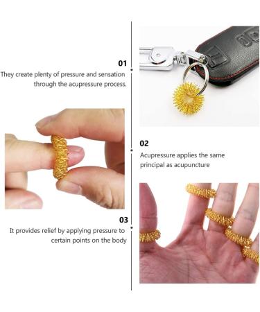 Magiclulu 20-Pack Finger Massage Rings Calming Sensory Toys for Kids | Mini Iron Restless Finger Spring Cuffs - Buy Online on GoSupps.com