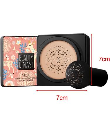 shamjina BB Cream Face Makeup Foundation Mushroom Head Liquid Foundation Cream Brightening Natural Finish Moisturizing Concealer 20G style B - Buy Online on GoSupps.com