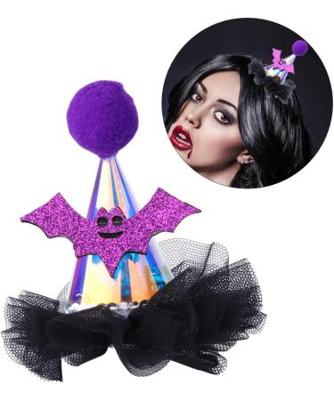 minkissy 1pc Halloween Lighted Hair Clips Halloween Hairpin Cosplay Hairclips Halloween Bat Headband Hair Clips for Bows Hair Clips for Women Button Battery Toddler Bow Tie Ribbon - Buy Online on GoSupps.com