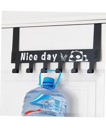 PRETYZOOM Over Door Clothes Hanger Rack Hook up On The Door Coat Rack medium Black - Buy Online on GoSupps.com