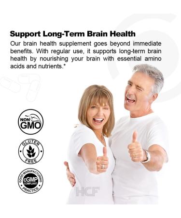 HCF Mind Boosting Supplement with Amino Acids Vitamins & Minerals for Improved Attention Focus Concentration and Cognitive Performance. (2-Pack) - Buy Online on GoSupps.com