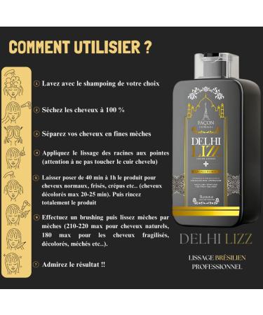 Delhi Lizz Indian Straightening 1 L Formalin Free Brazilian Hair Treatment For Smooth Silky and Shiny Hair Professional Indi - Buy Online on GoSupps.com