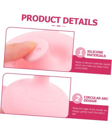 Minkissy Baby Mucus Removal Tool | 2-Piece Sputum Extractor for Toddlers | Silicone Burping Helper & Digestion Aid - Cartoon Pink 8.4x7.7cm - Buy Online on GoSupps.com