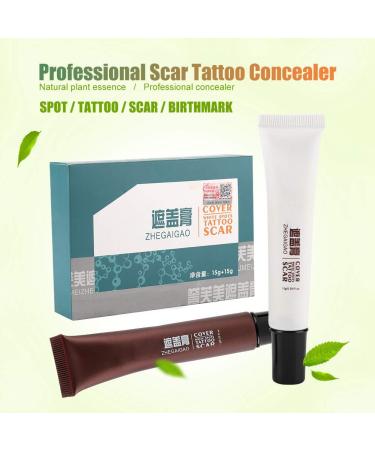 Scar Tattoo Concealer Set - Waterproof Makeup for Vitiligo, Birthmarks & Spots - Buy Online on GoSupps.com