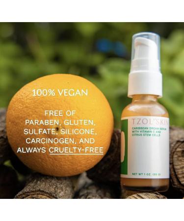 Buy TZOL SKIN Caribbean Dream Serum - CC Serum with Vitamin C & Hyaluronic Acid for Even Skin Tone Dark Spot Treatment - Vegan Cruelty-Free No Parabens or Sulfates - Hydrating Skincare - Buy Online on GoSupps.com