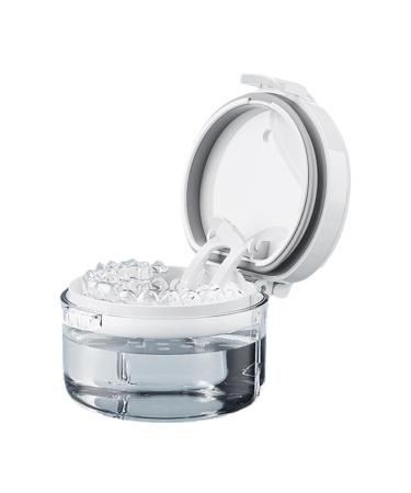 Missmisq Prosthesenbadtui Retaineretui |Bathetui for orthodontic Aligner-braces cleaning cups with drainage shell portable aligner case for adults