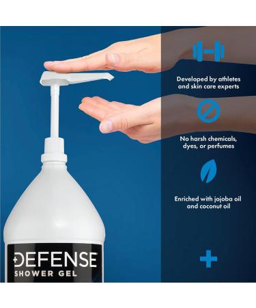 Defense Soap Body Wash - 1 Gallon Tea Tree Shower Gel | Natural Skin Care for All Skin Types - International Shipping Available - Buy Online on GoSupps.com