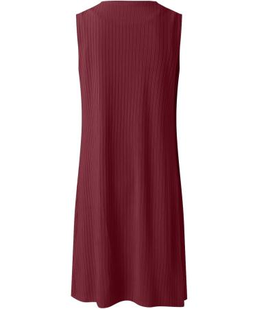 Kimloog Women Ribbed Knit 3 Piece Outfits - Tank Crop Top, Kimono Cardigan, Shorts - Wine, XX-Large - Buy Online on GoSupps.com
