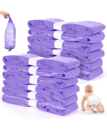 Lyppul 12 PCs refill film for diaper pail litter loose re-filling bag 4.5m diaper pail foil filling filling filling cassettes baby plastic diapered sack compatible with genius/tommy tipee/fishing care-purple