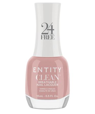 Entity Clean Dare To Blush Breathable Nail Lacquer 0.5 Vegan and Cruelty Free Nail Polish with Added Biotin Halal Fingernail Polish Pink Nail Polish