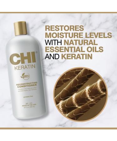 Buy Chi Keratin Reconstructing Conditioner 946 ml - Best for Hair Repair & Hydration | International Shipping Available - Buy Online on GoSupps.com