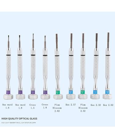Buy GJLRS 9-Part Glasses Setting Tool - Ultimate Repair Set with 9 Screwdrivers & Rotatable Base for Optical Glasses | Perfect for Home & Professional Use - Buy Online on GoSupps.com