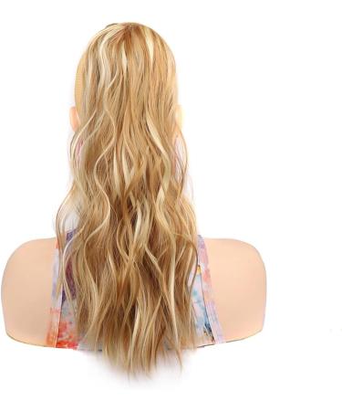Ponytail Extension Body Wave Ponytail Hair Extension Heat Resistant Synthetic Wrap Around Ponytail Extension Clip In Wave Curly Ponytail Hairpiece for Women Ponytail Hairpiece for Women (Color : 1B - Buy Online on GoSupps.com