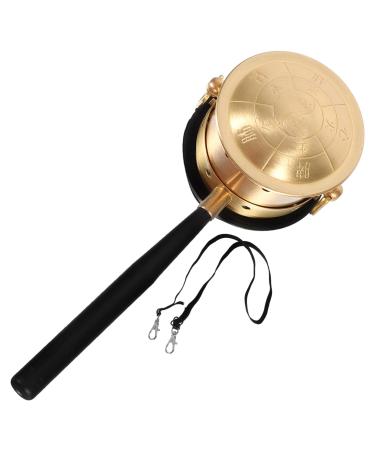 Partykindom 1 set Moxibusion-Box smoke-free soundbar holder mox grenner can moxibusion stew with handle loudspeaker Moxibusion pot tank scroll wheel massage device pure copper 16x6cm golden