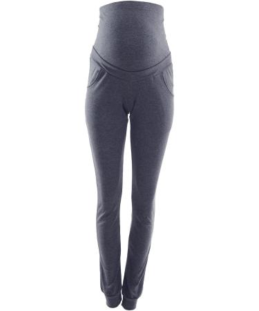 Purpless Maternity Over Bump Support Joggers - Navy Melange - Comfortable Pregnancy Trousers - Buy Online on GoSupps.com