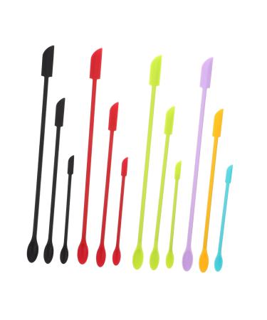 Hapinary 12st scraper for cosmetic bottles silicone spatula jam scraper from silicone kitchen supply bottle scrap with a long handle jam scrap for at home mini