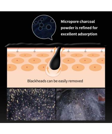 Blackhead Removal Peel Off Mask - Purifying Bamboo Charcoal Facial Mask for Deep Pore Cleansing & Skin Brightening - Suitable for All Skin Types - Buy Online on GoSupps.com