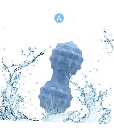 Inoomp 3ST Muscle Relaxation Yoga Balls - Silicone Massage Spikes & Double Lacrosse Balls - Foot & Hand Massage Tools - 15x6cm - Blue - 3 Pack - Buy Online on GoSupps.com