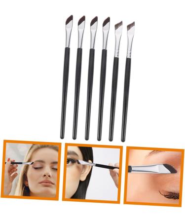 PLAFOPE 1 Set Angled Concealer Brush Eyeliner Angled Eyebrow Brush Makeup Brush Eye Brush Tool Wood Black - Buy Online on GoSupps.com