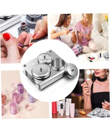 Manicure Container Liquid Powder Cup Crystal Tools Dispensing Container With Lid for Women - Buy Online on GoSupps.com