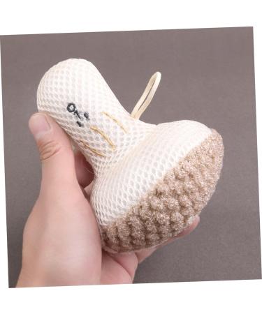 Hemoton Mushroom Facial Cleansing Puff | Exfoliating Reusable Sponge for Travel & Bath - White Fabric Face Scrubber - Buy Online on GoSupps.com