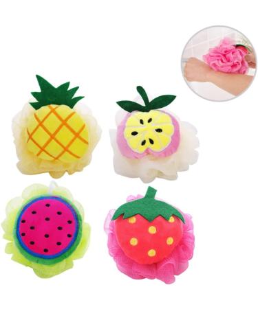 Didiseaon 4pcs Large Mesh Pouf Bath Ball - Premium Shower Sponge for Ultimate Cleansing - Ideal for All Skin Types - Buy Internationally - Buy Online on GoSupps.com