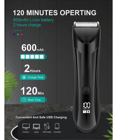thomyle Le Fid le - Votre alli id al pour un rasage intime impeccable Tondeuse Intime 3-en-1 tanche IPX7 pour Homme - Rasoir Corps Aisselles et Visage Wet&Dry Noir - Buy Online on GoSupps.com
