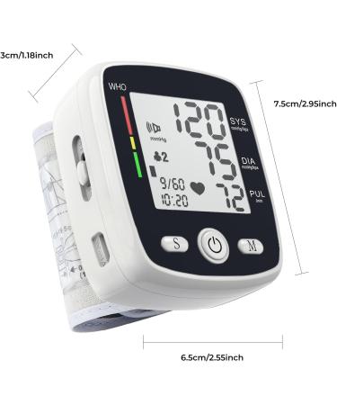 Buy CK-W355 Wrist Blood Pressure Monitor - Automatic Blood Pressure Kit with 90 Readings Memory Dual User Support Large Display - Ideal for Home Use - Buy Online on GoSupps.com