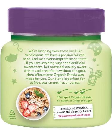 Organic Stevia Sweetener - Zero Calorie, Non-GMO & Gluten-Free | 6 oz Jar - Buy Online on GoSupps.com