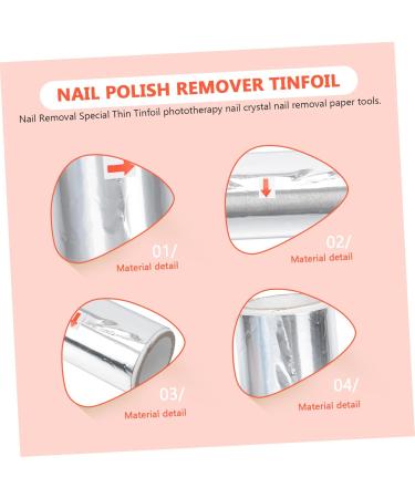 Housoutil 3rolls Nail Foil Nail Wraps Tinfoil Manicure Tool Silver Foil Flakes Gold Flakes for Nail Removal Rads Nail Tinfoil Wipe Nail Transfer Foil Tin Foil Nail Polish Glass - Buy Online on GoSupps.com