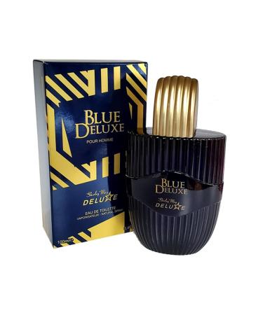 SHIRLEY MAY Deluxe Blue Deluxe For Men Eau de Toilette 3.4 fl. oz. EDT For Men - Buy Online on GoSupps.com