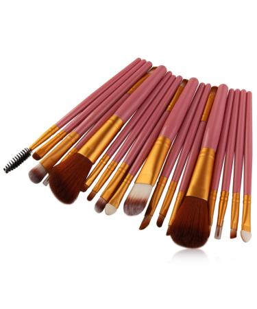 18PCS Professional Makeup Brush Set - Essential Cosmetic Brushes for Home Use - Red - Buy Online on GoSupps.com