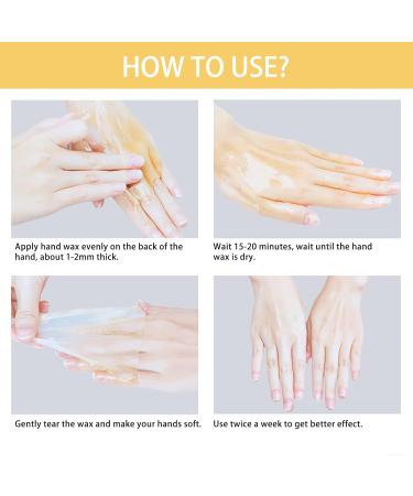 Hand Care Wax Peeling Mask - Moisturizing & Lightening 50g for Dry Cracked Skin & Wrinkles - Buy Online on GoSupps.com