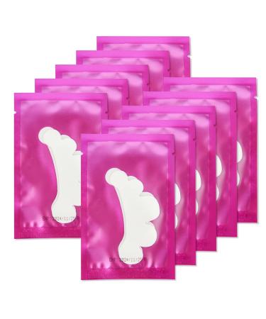 Lunamoon eye pads for eyelash extension eyelash pads eyelashes eye pads eyelash lifting eyelashes color eyelashes eyes patches eyelash extension pad 50 pairs (flower-purple)