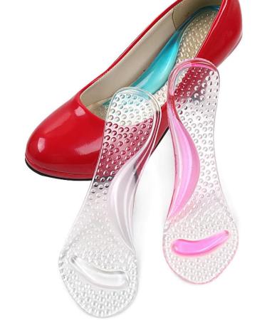 Buy Silicone High Heel Cushion Inserts | Gel Sandal Insoles with High Arch Support for Women & Men | Clear Ball of Foot Pads - Buy Online on GoSupps.com